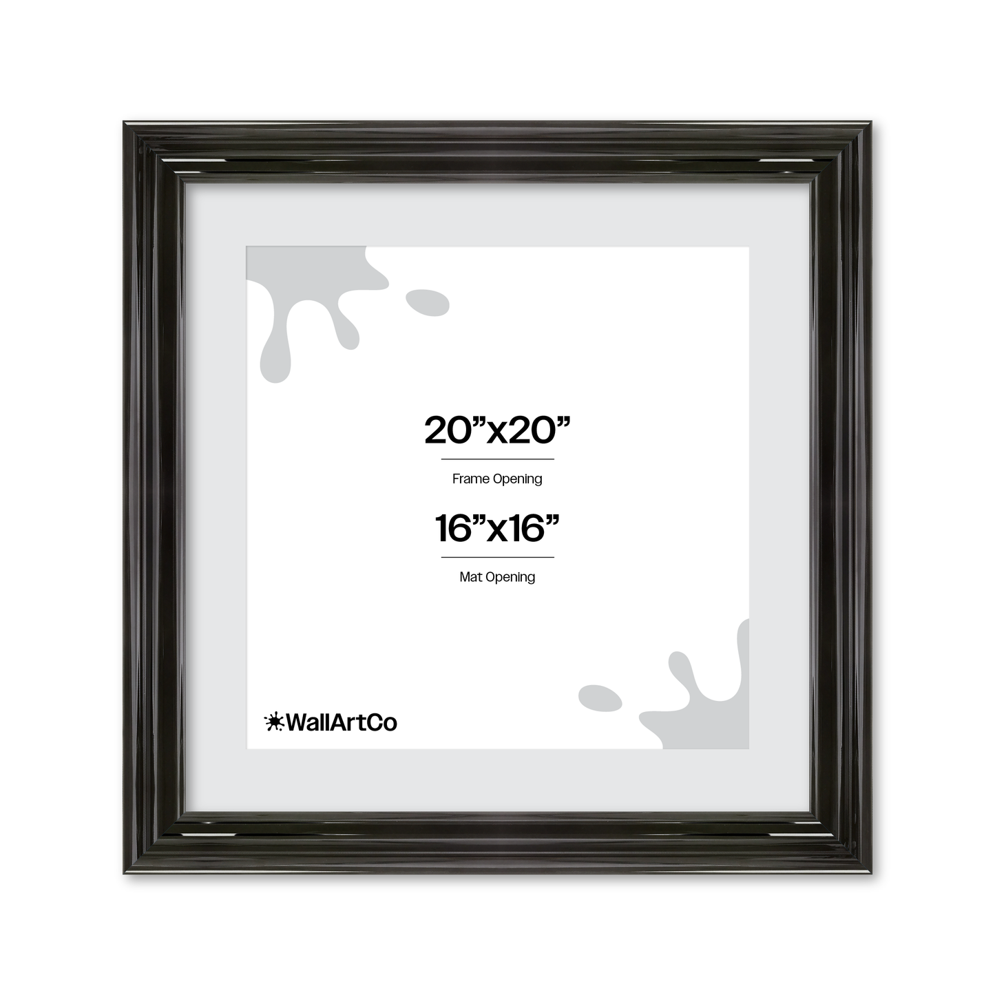 front of picture frame