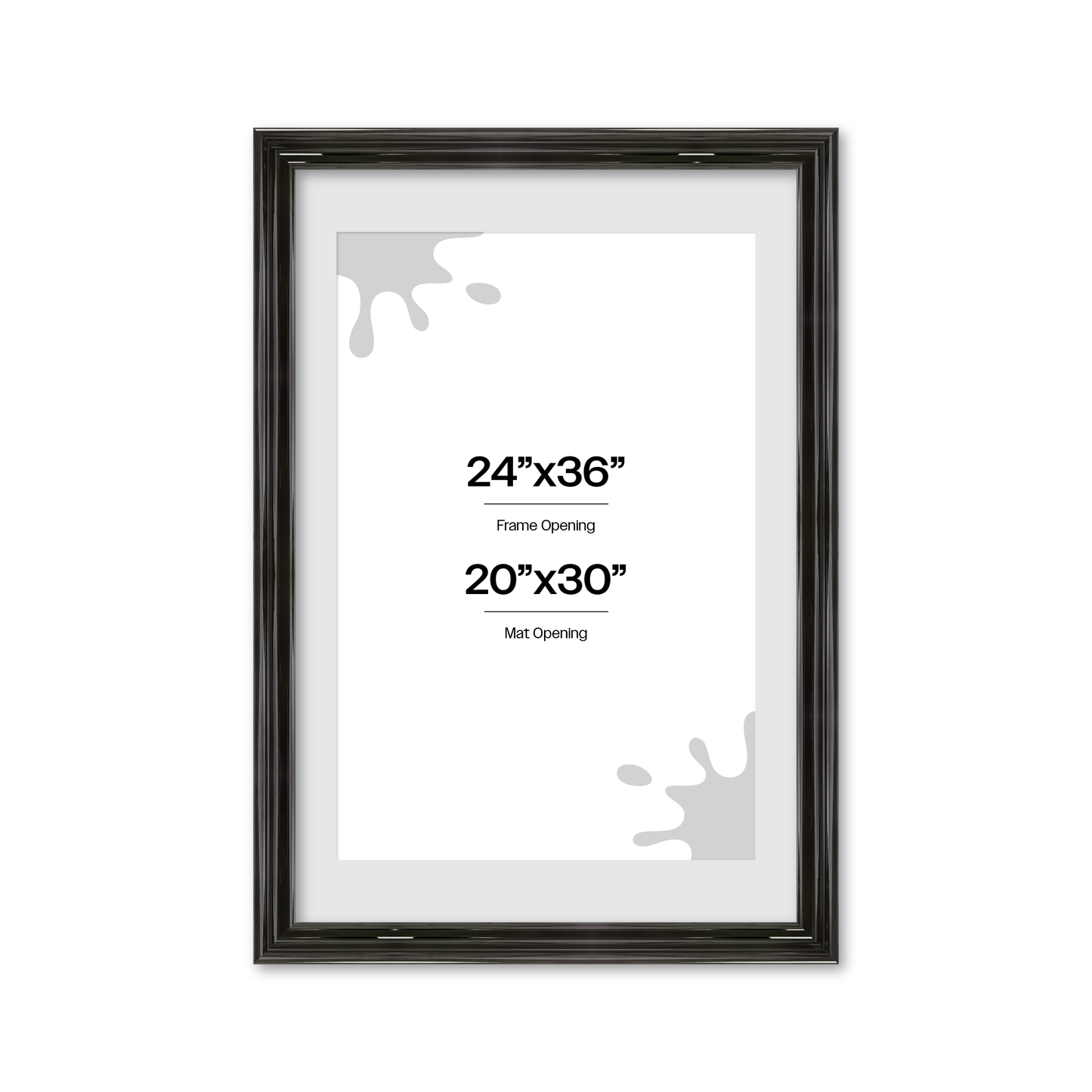 front of picture frame