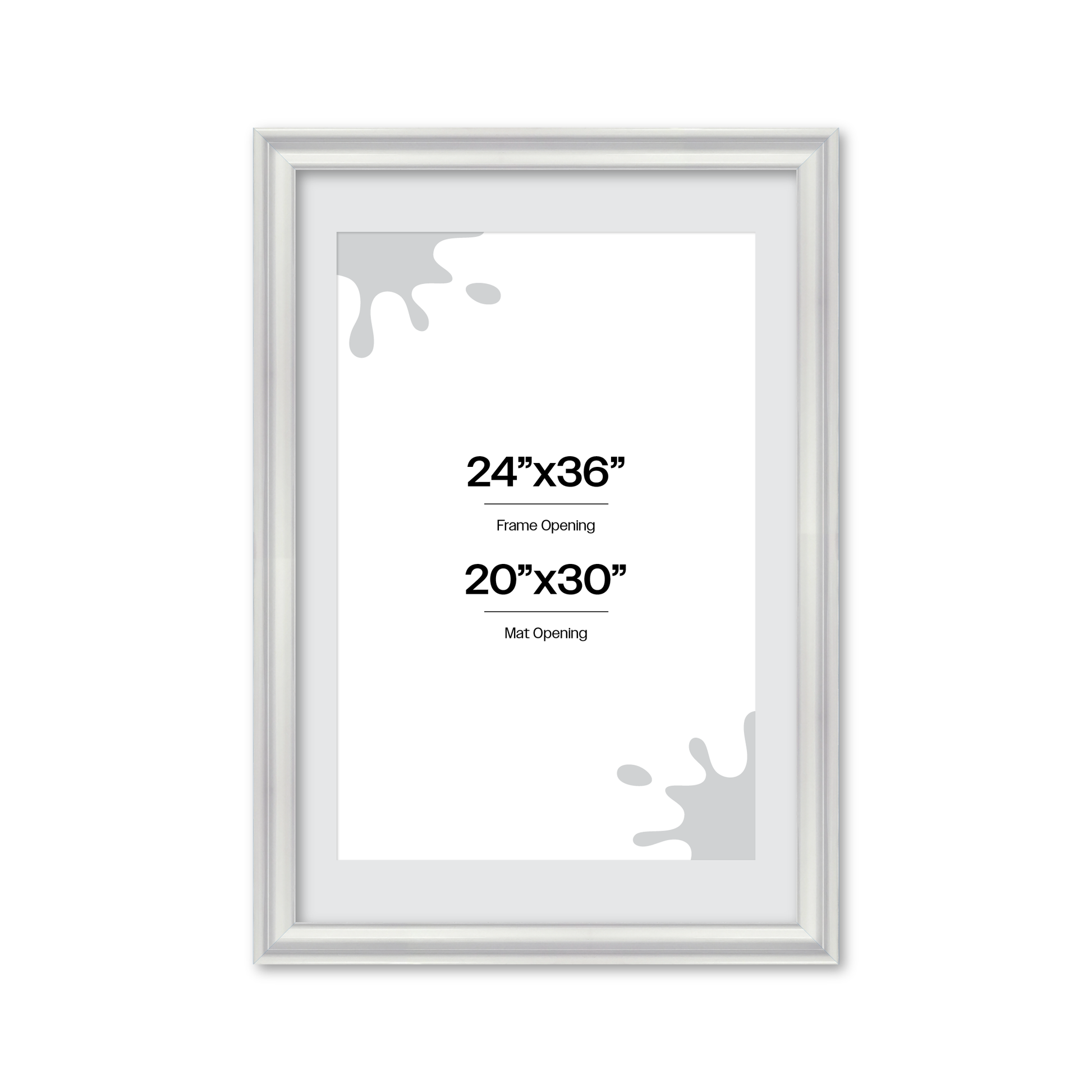 front of picture frame