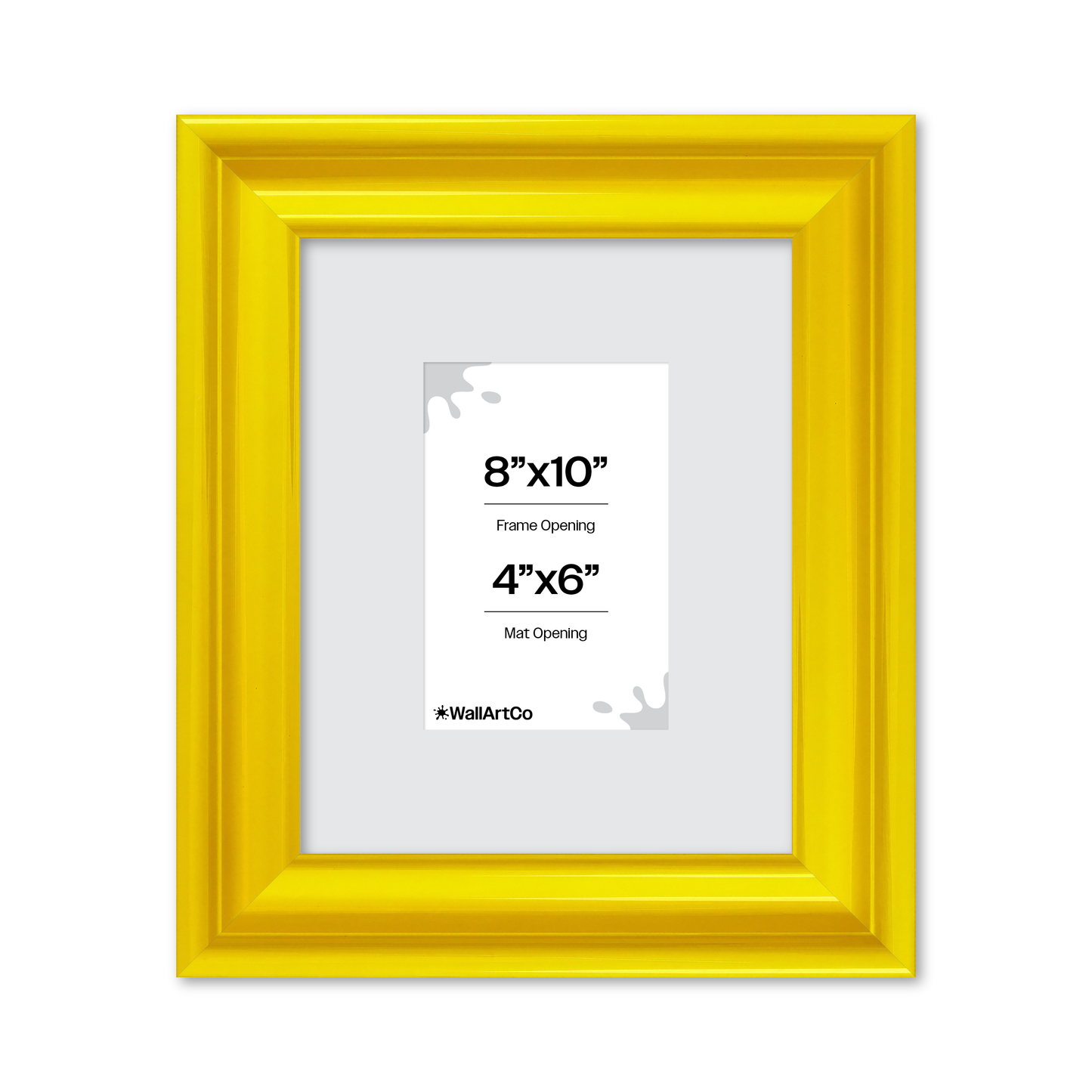 front of picture frame