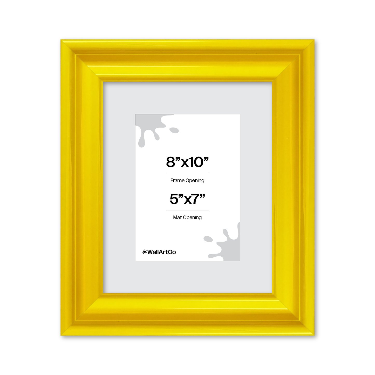 front of picture frame