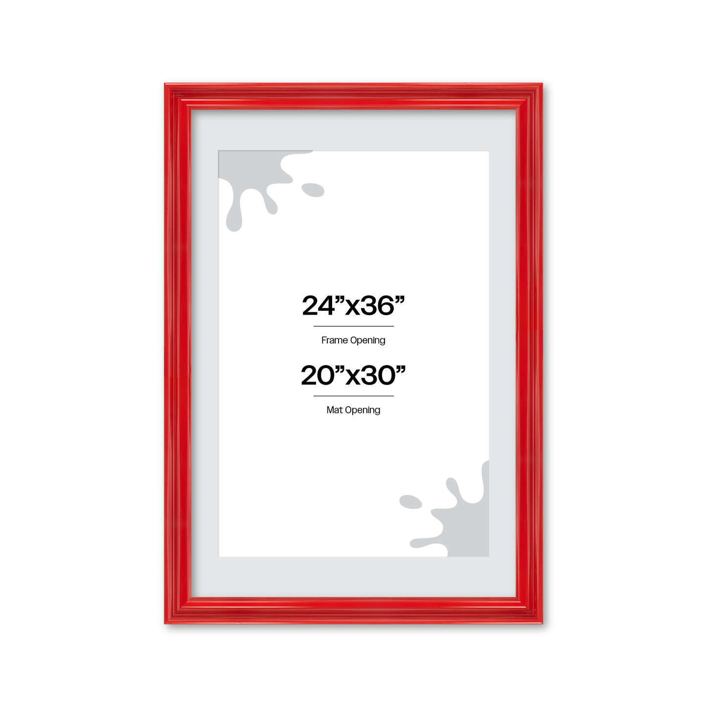 front of picture frame