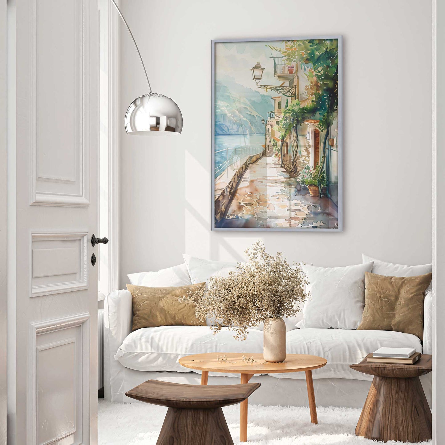 Coastal Pathway in Italy Art Print