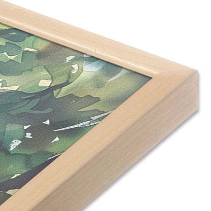 [Color:Raw Maple], Picture of art in a Raw Maple frame of the corner