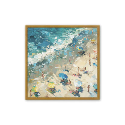 [Color:Polished Gold],[shape:square] Picture of art in a Polished Gold frame