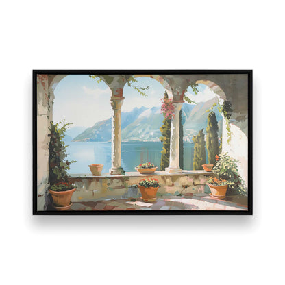 [Color:Satin Black],[shape:rectangle], Picture of art in a Satin Black frame