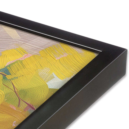 [Color:Weathered Zinc], Picture of art in a Weathered Zinc frame of the corner
