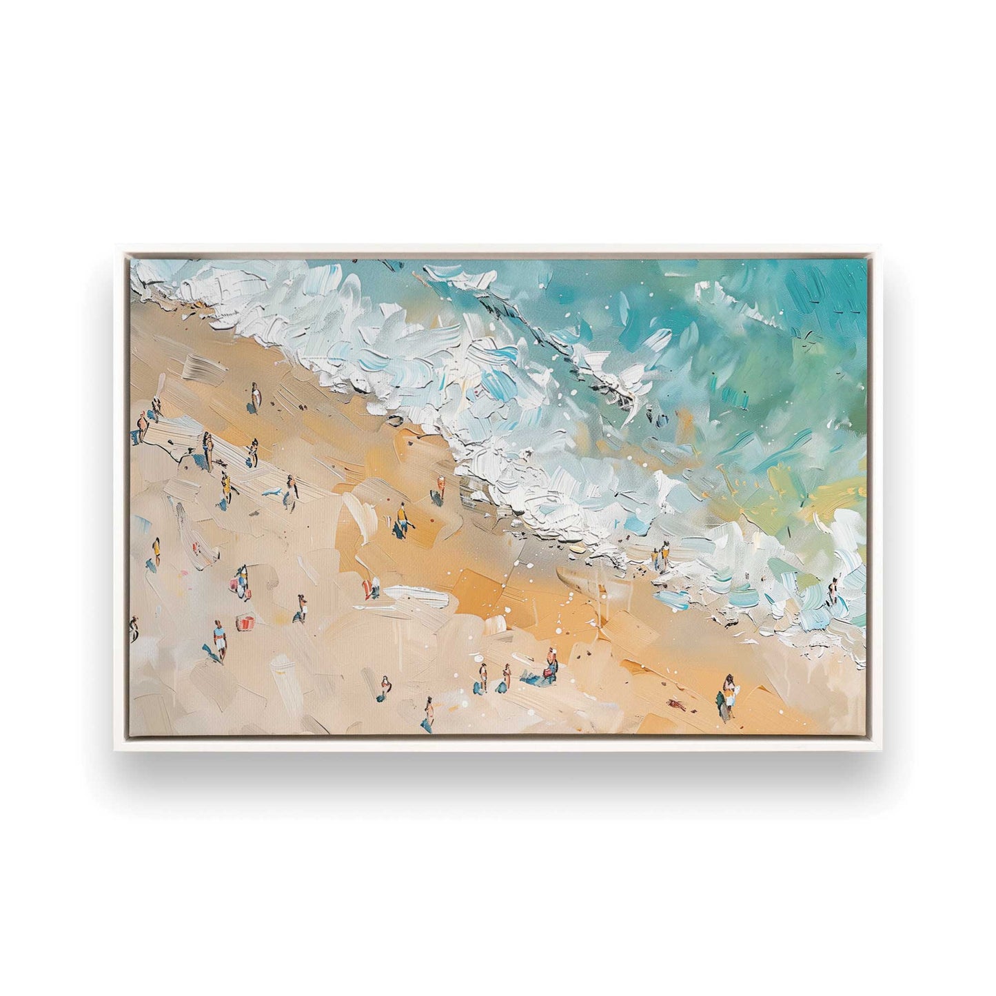 [Color:Opaque White], Picture of art in a White frame