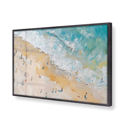 [Color:Weathered Zinc], Picture of art in a Weathered Zinc frame at an angle