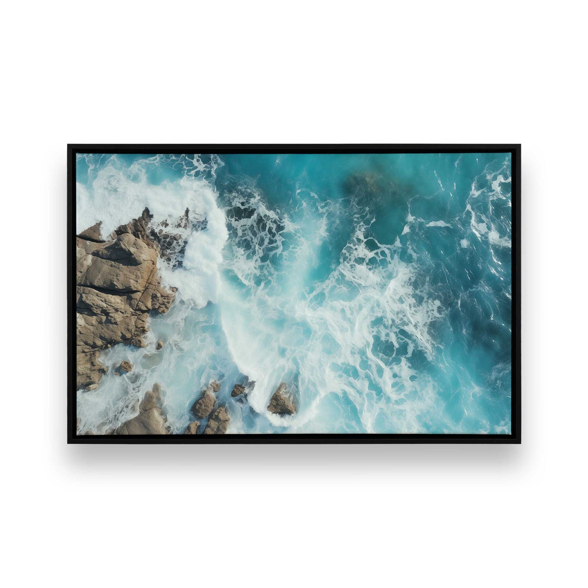 [Color:Satin Black], Picture of art in a Satin Black frame