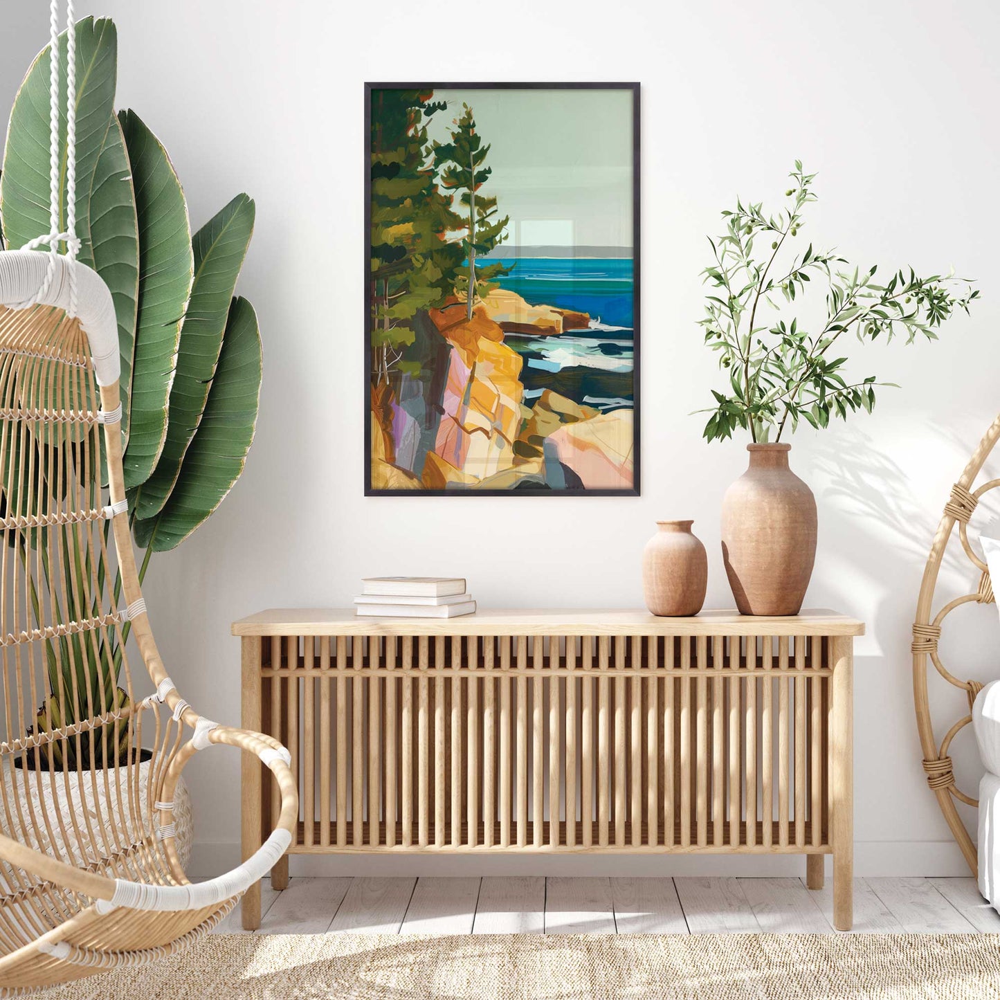 Rocky Shoreline View I Art Print