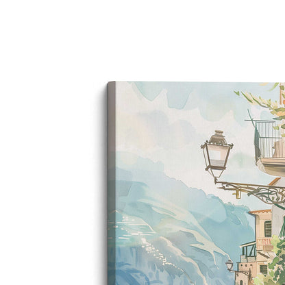 Coastal Walkways of Italy Canvas Print, Set of 2