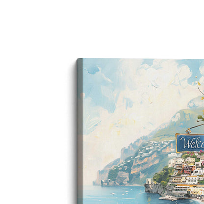 Colors of the Italian Coast Canvas Print, Set of 2