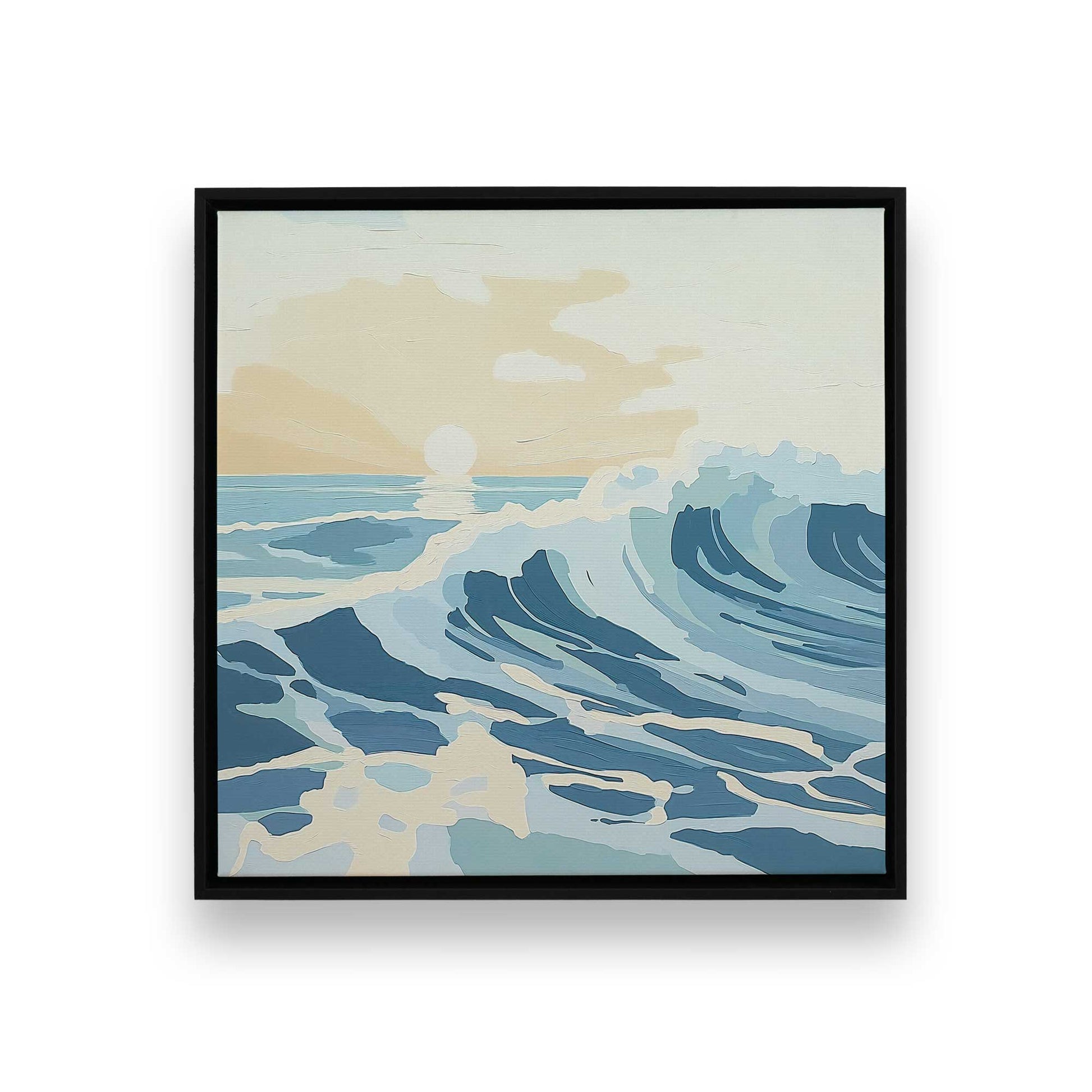 [Color:Satin Black], Picture of art in a Satin Black frame