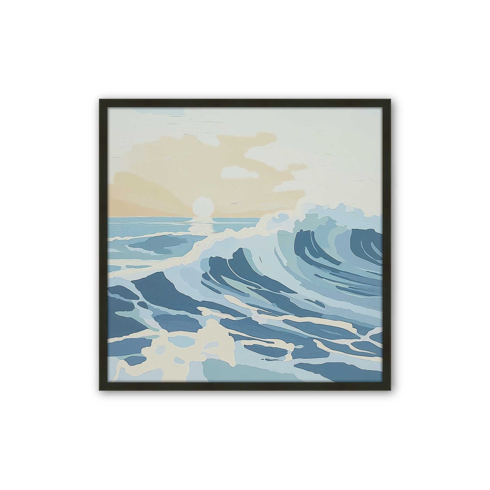 [Color:Satin Black], Picture of art in a Satin Black frame