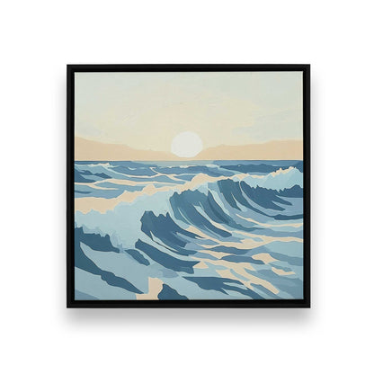 [Color:Satin Black], Picture of art in a Satin Black frame