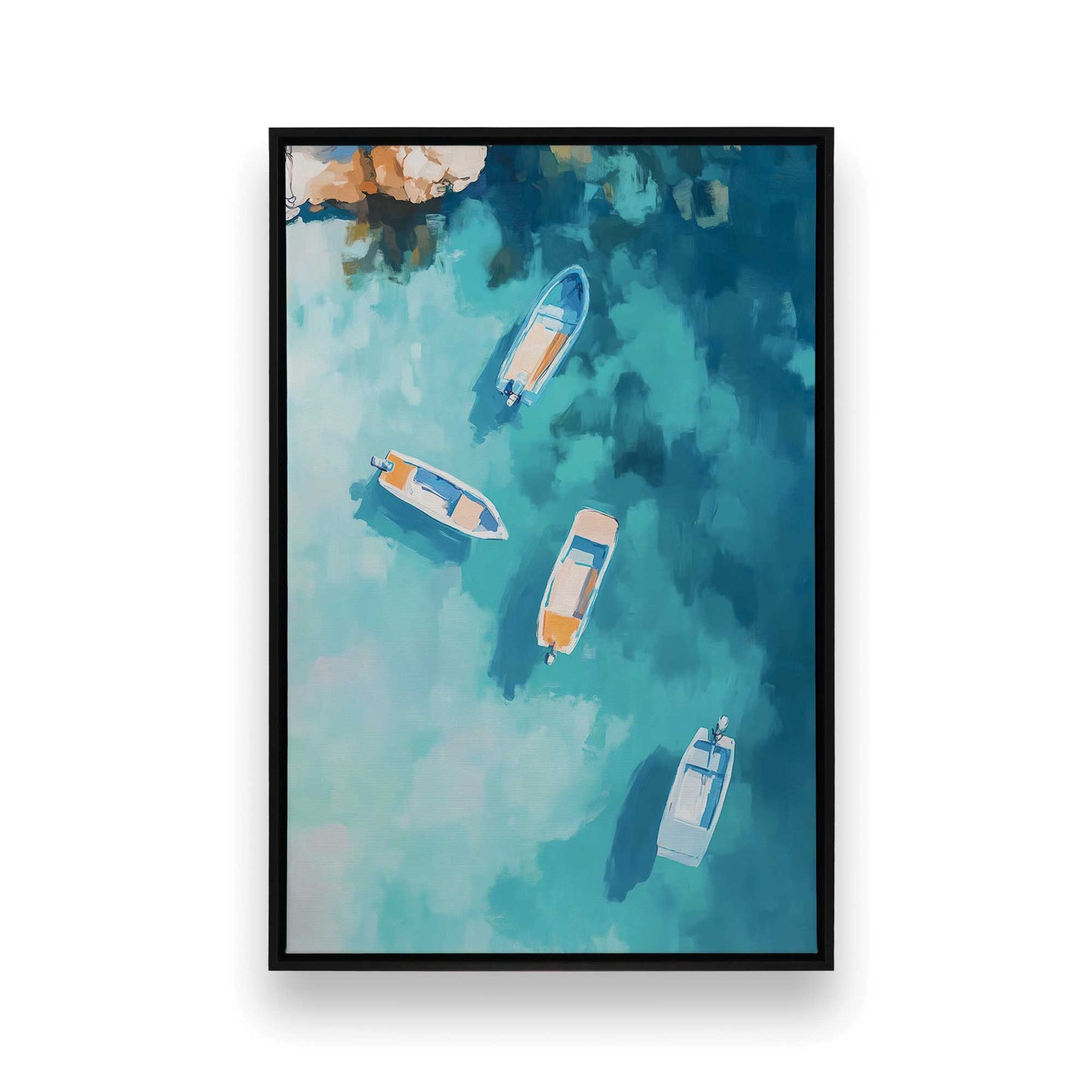 [Color:Satin Black], Picture of art in a Satin Black frame