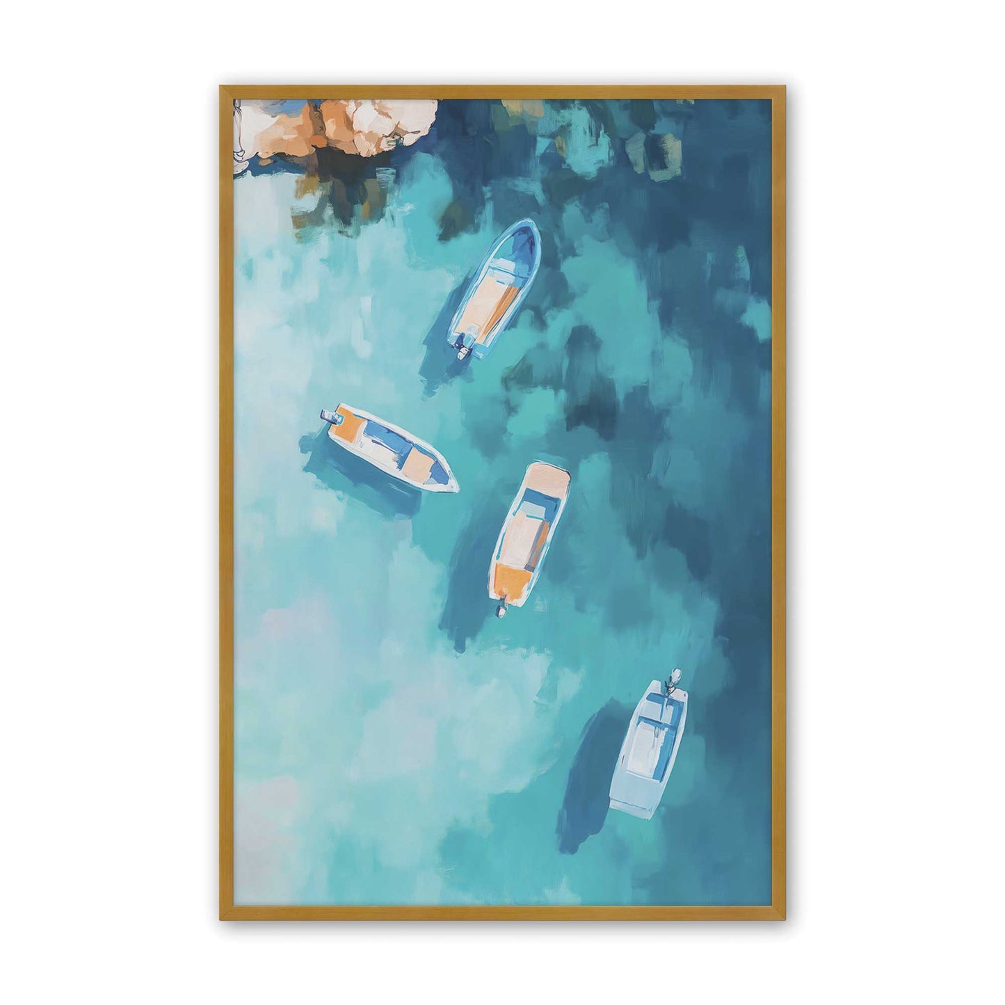 [Color:Polished Gold], Picture of art in a Polished Gold frame