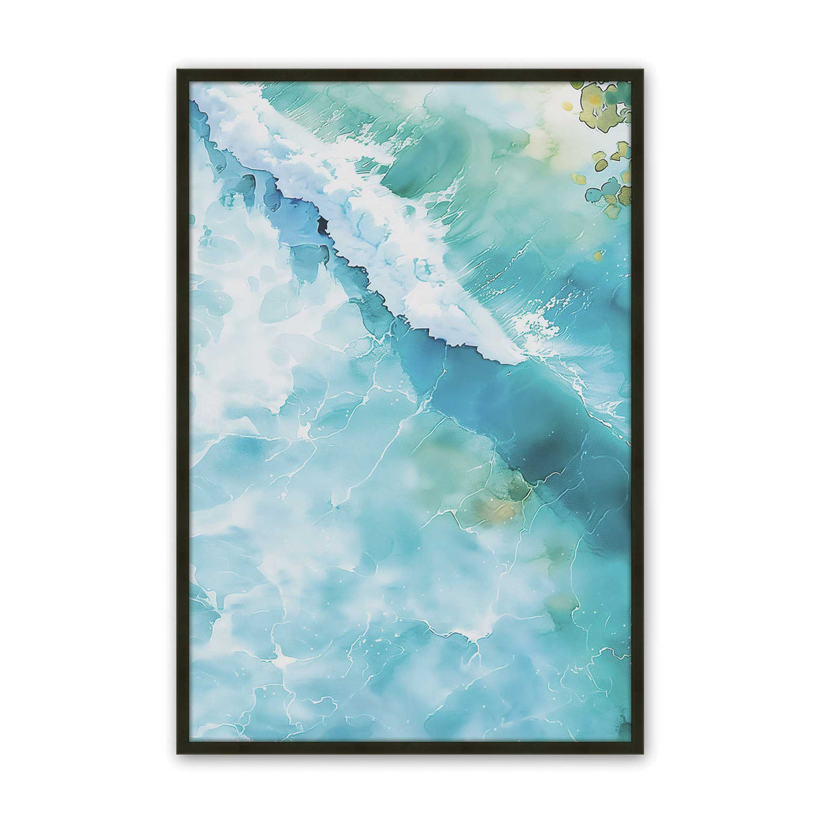 [Color:Satin Black], Picture of art in a Satin Black frame