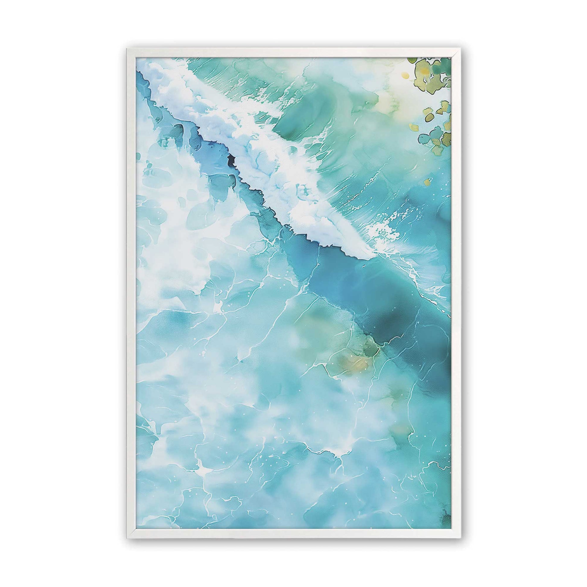 [Color:Opaque White], Picture of art in a Opaque White frame