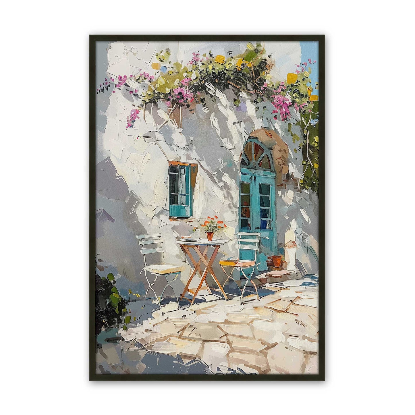 [Color:Satin Black], Picture of art in a Satin Black frame
