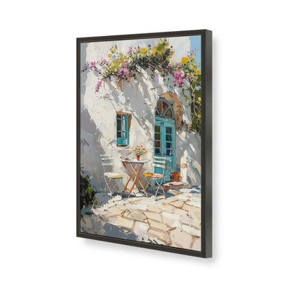 [Color:Satin Black], Picture of art in a Satin Black frame of the corner