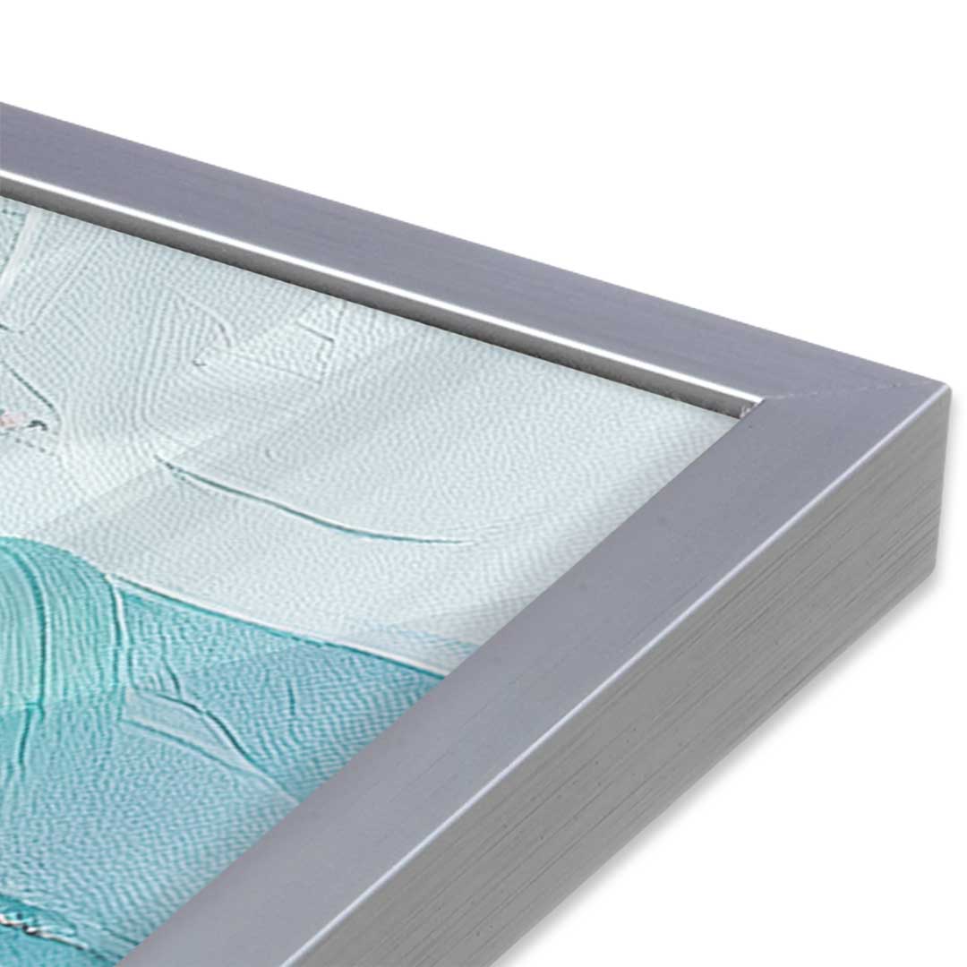 [Color:Polished Chrome], Picture of art in a Polished Chrome frame at an angle
