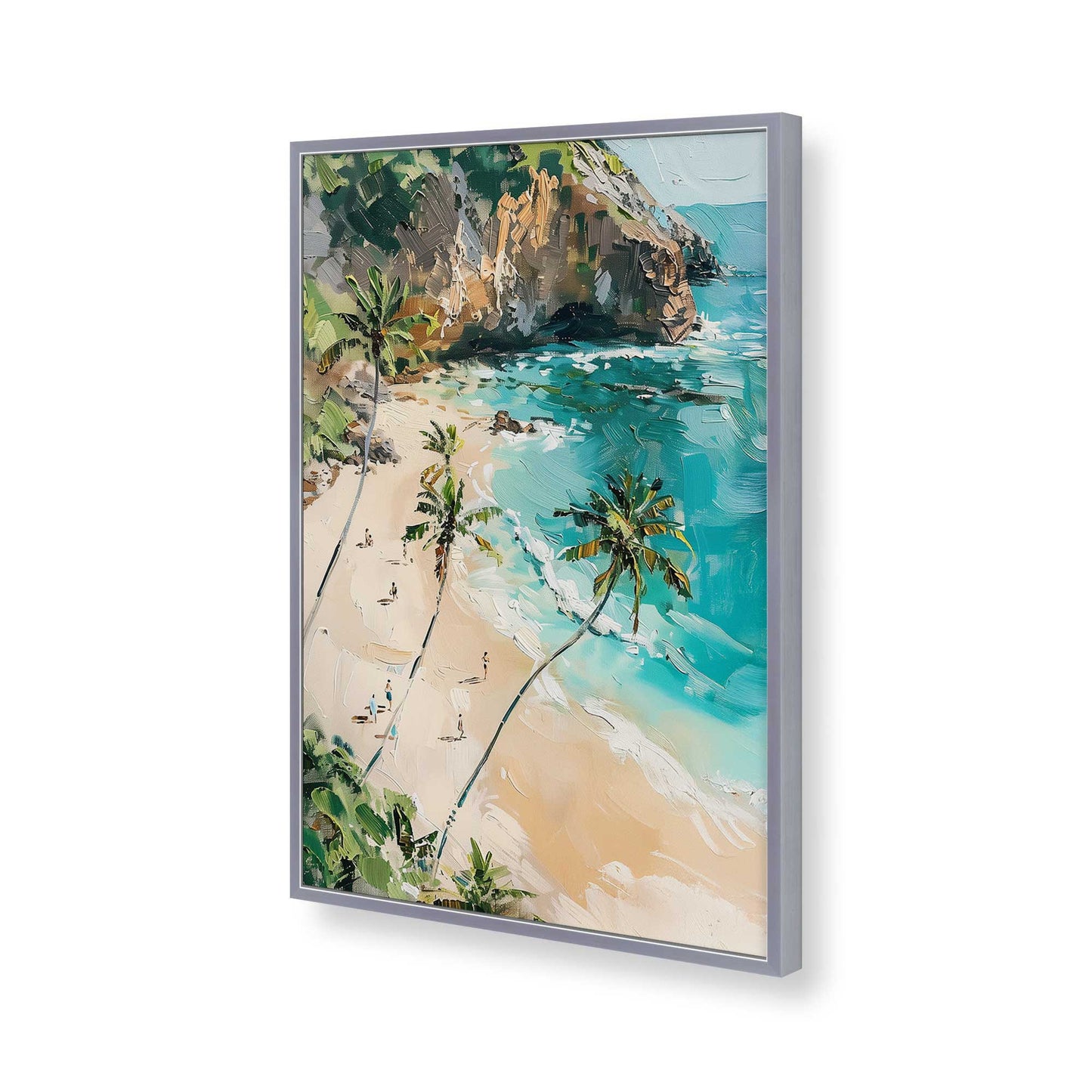 [Color:Polished Chrome], Picture of art in a Polished Chrome frame of the corner