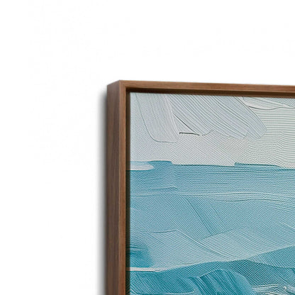 [Color:Walnut], Picture of art in a Walnut frame at an angle