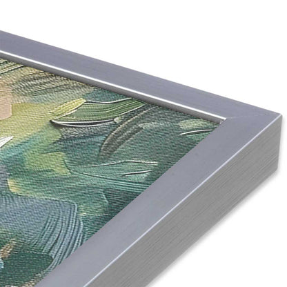 [Color:Polished Chrome], Picture of art in a Polished Chrome frame at an angle