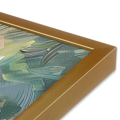 [Color:Polished Gold], Picture of art in a Polished Gold frame at an angle
