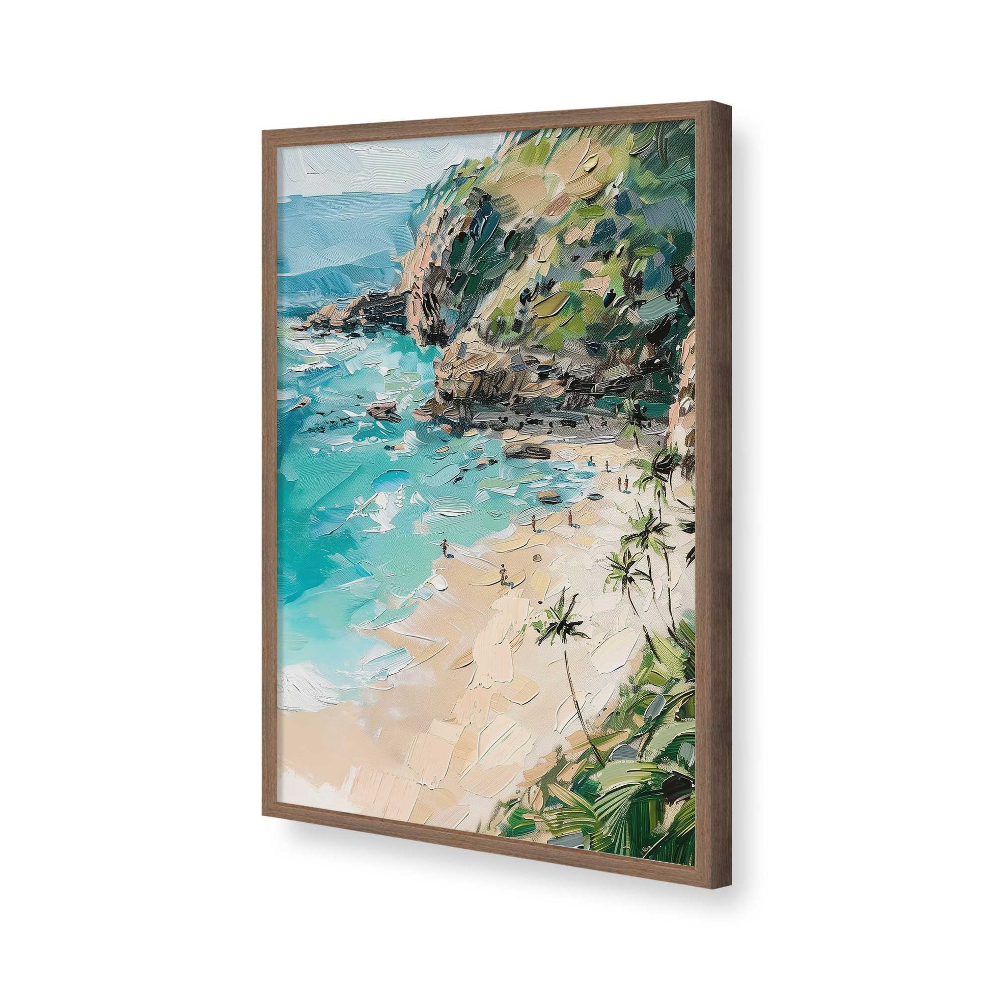 [Color:Walnut], Picture of art in a Walnut frame of the corner