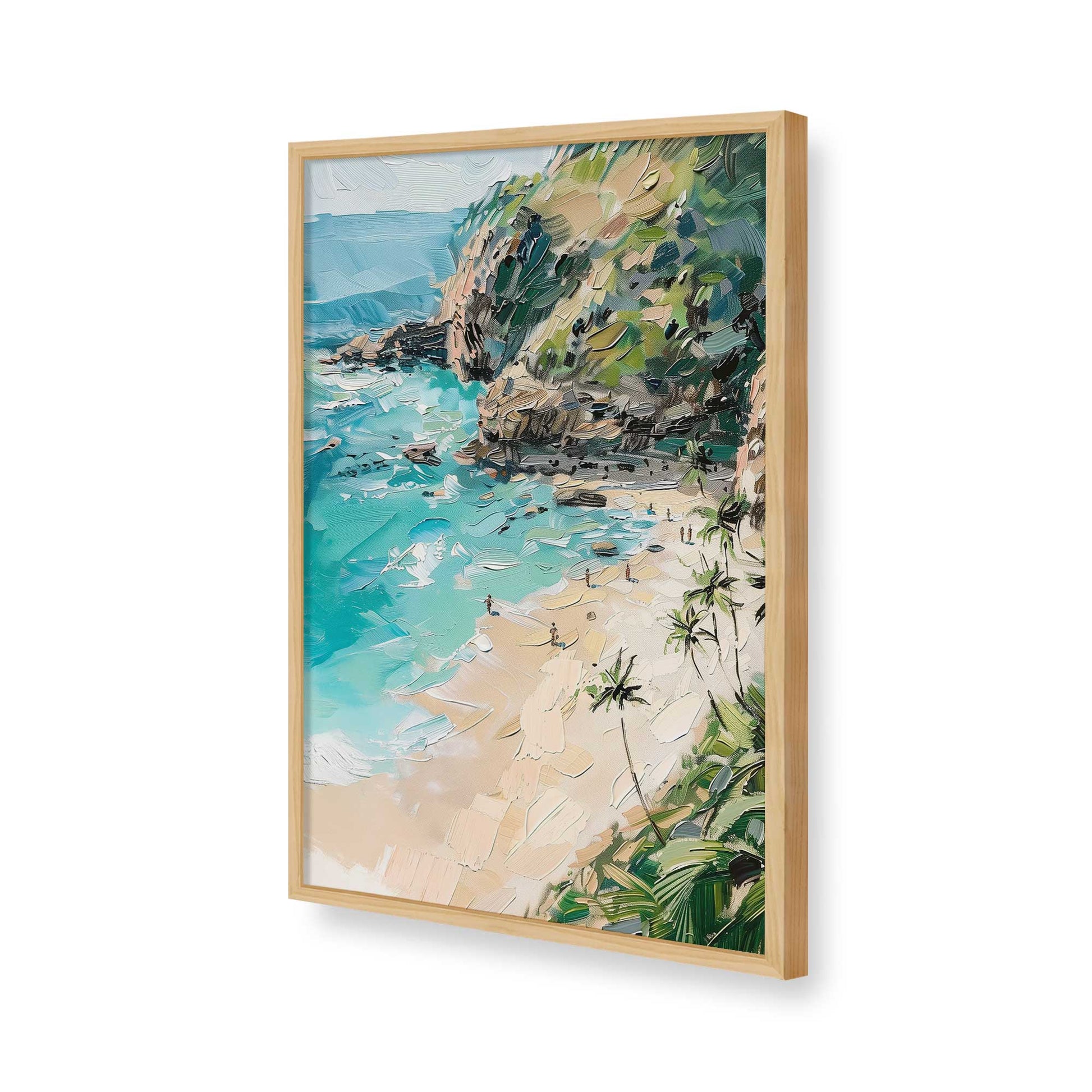 [Color:American Maple], Picture of art in a American Maple frame of the corner