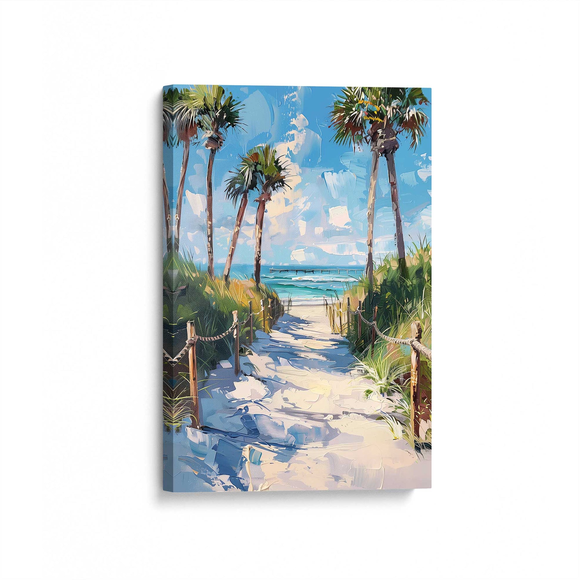 [Color:Stretched Canvas], Picture of art at an angle