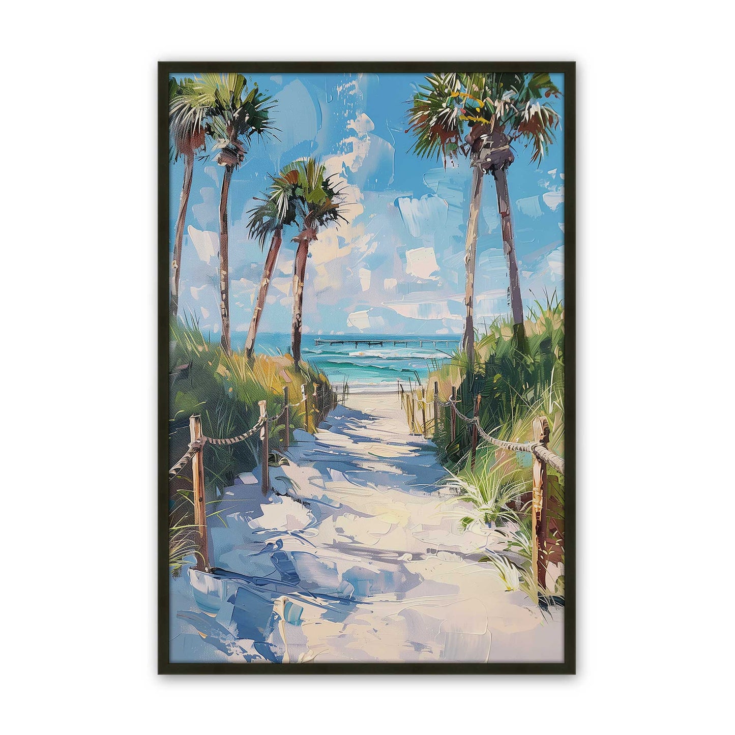 [Color:Satin Black], Picture of art in a Satin Black frame