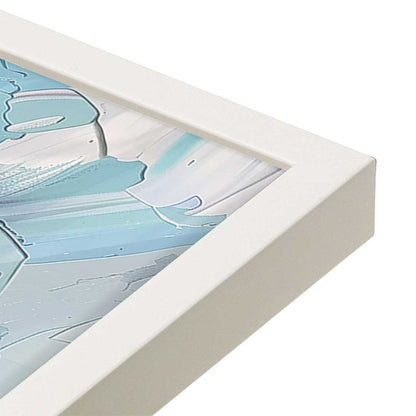 [Color:Opaque White], Picture of art in a Opaque White frame at an angle