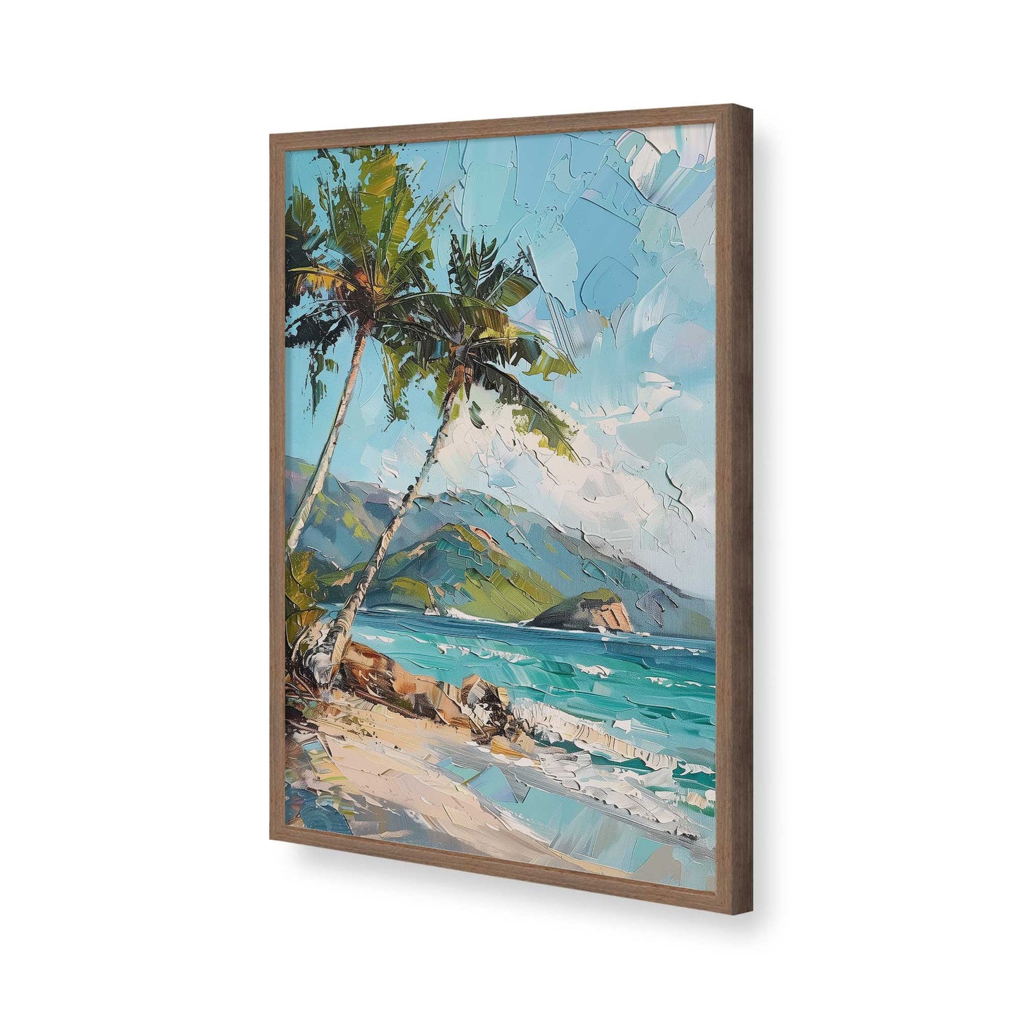 [Color:Walnut], Picture of art in a Walnut frame of the corner