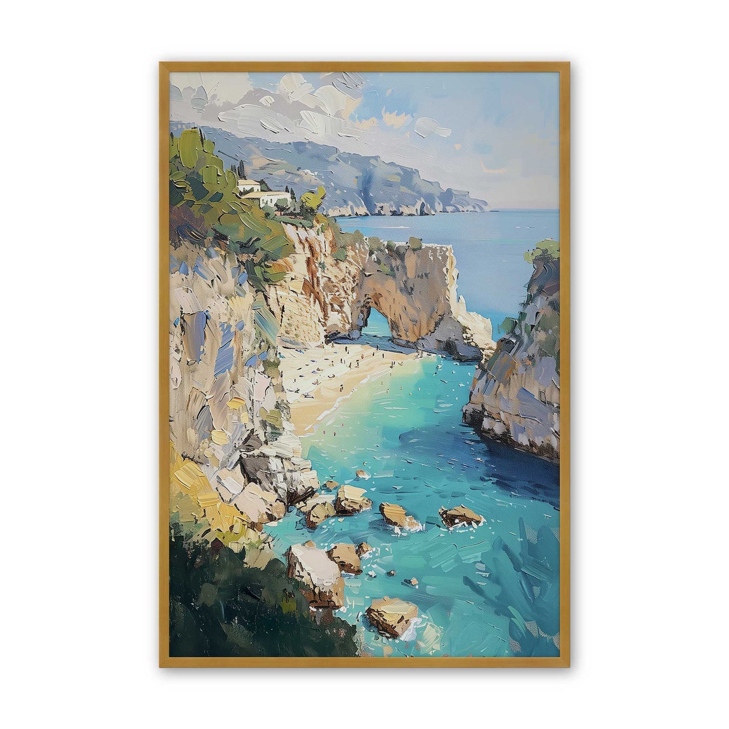 [Color:Polished Gold], Picture of art in a Polished Gold frame