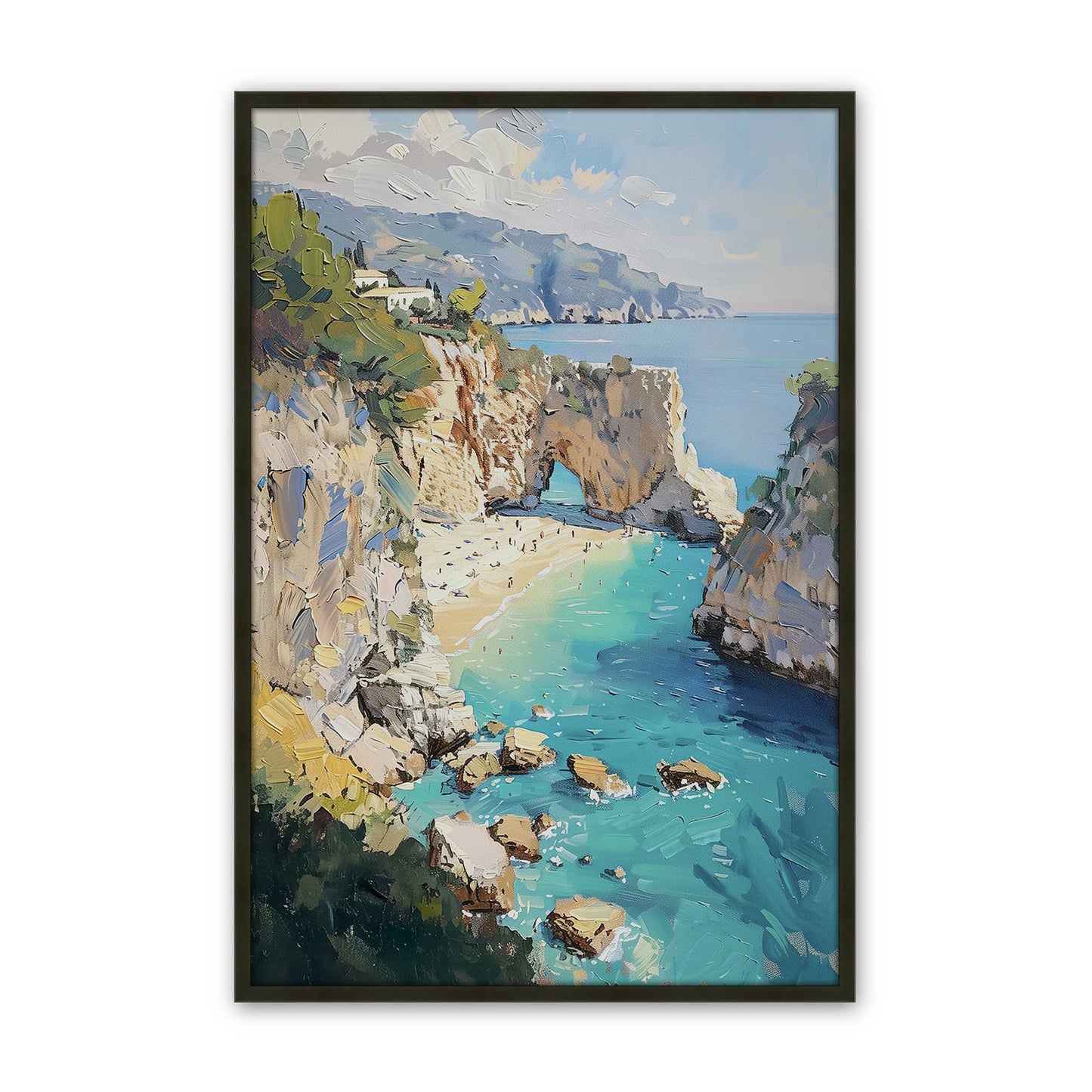 [Color:Satin Black], Picture of art in a Satin Black frame