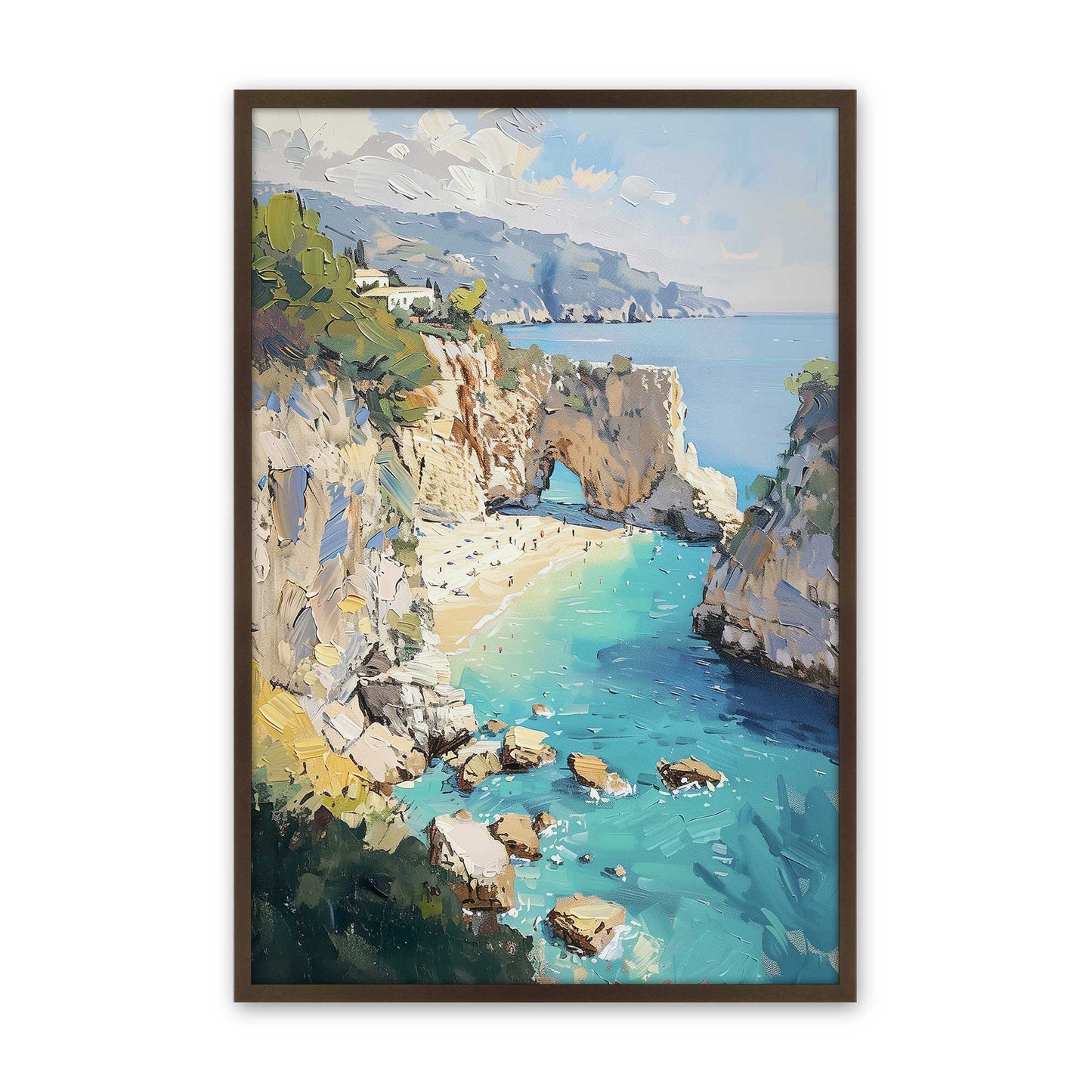 [Color:Belvinder Brown], Picture of art in a Belvinder Brown frame