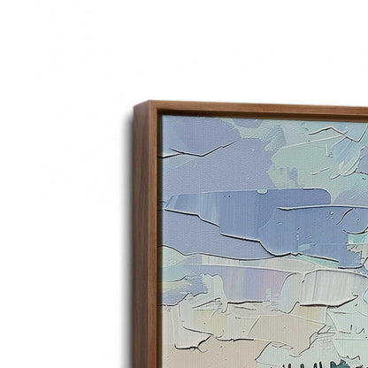 [Color:Walnut], Picture of art in a Walnut frame at an angle