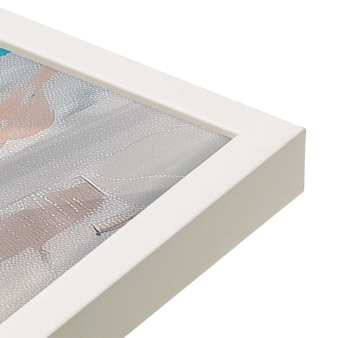 [Color:Opaque White], Picture of art in a Opaque White frame of the corner