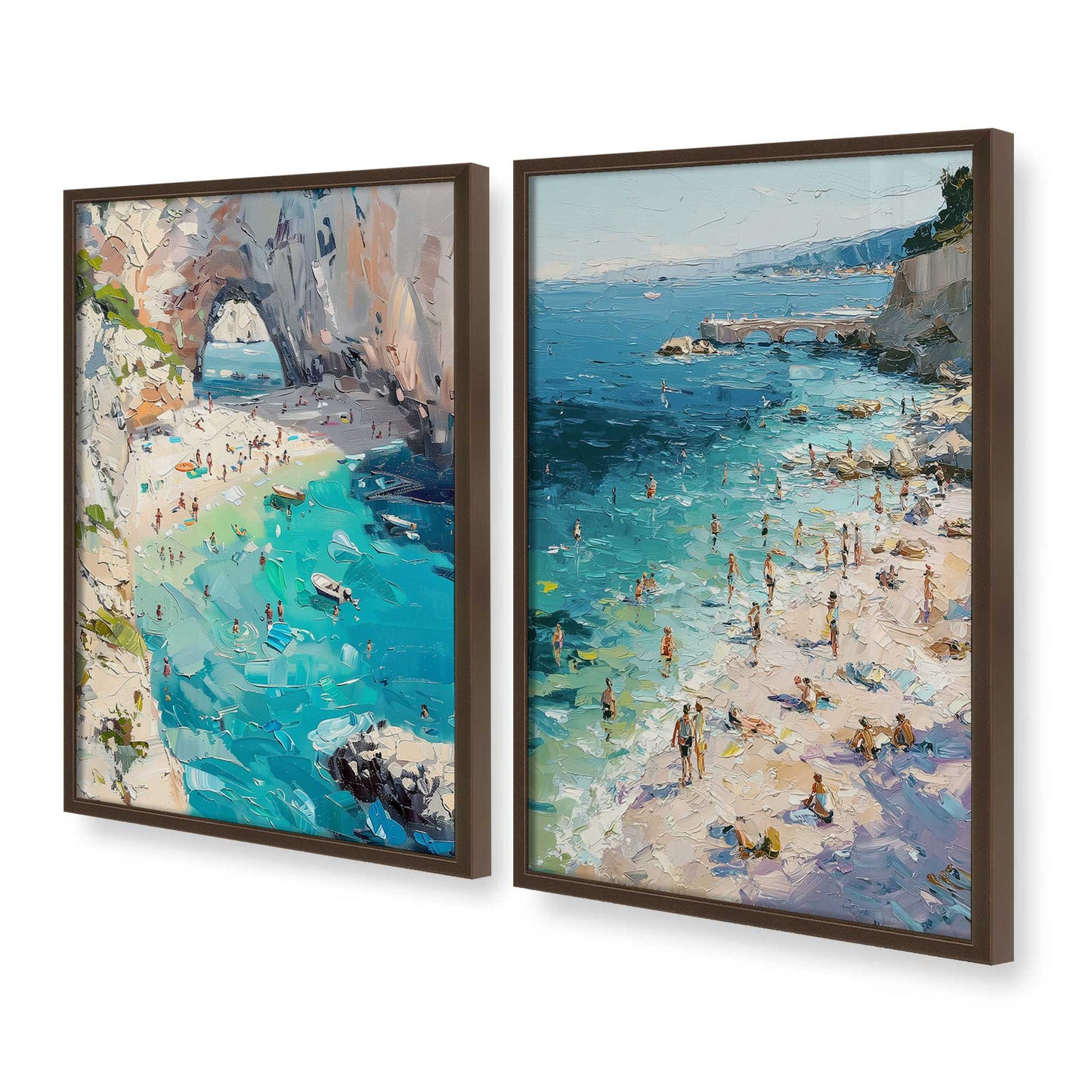 [Color:Belvinder Brown], Picture of art in a Belvinder Brown frame at an angle