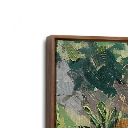 [Color:Walnut], Picture of the corner of the art