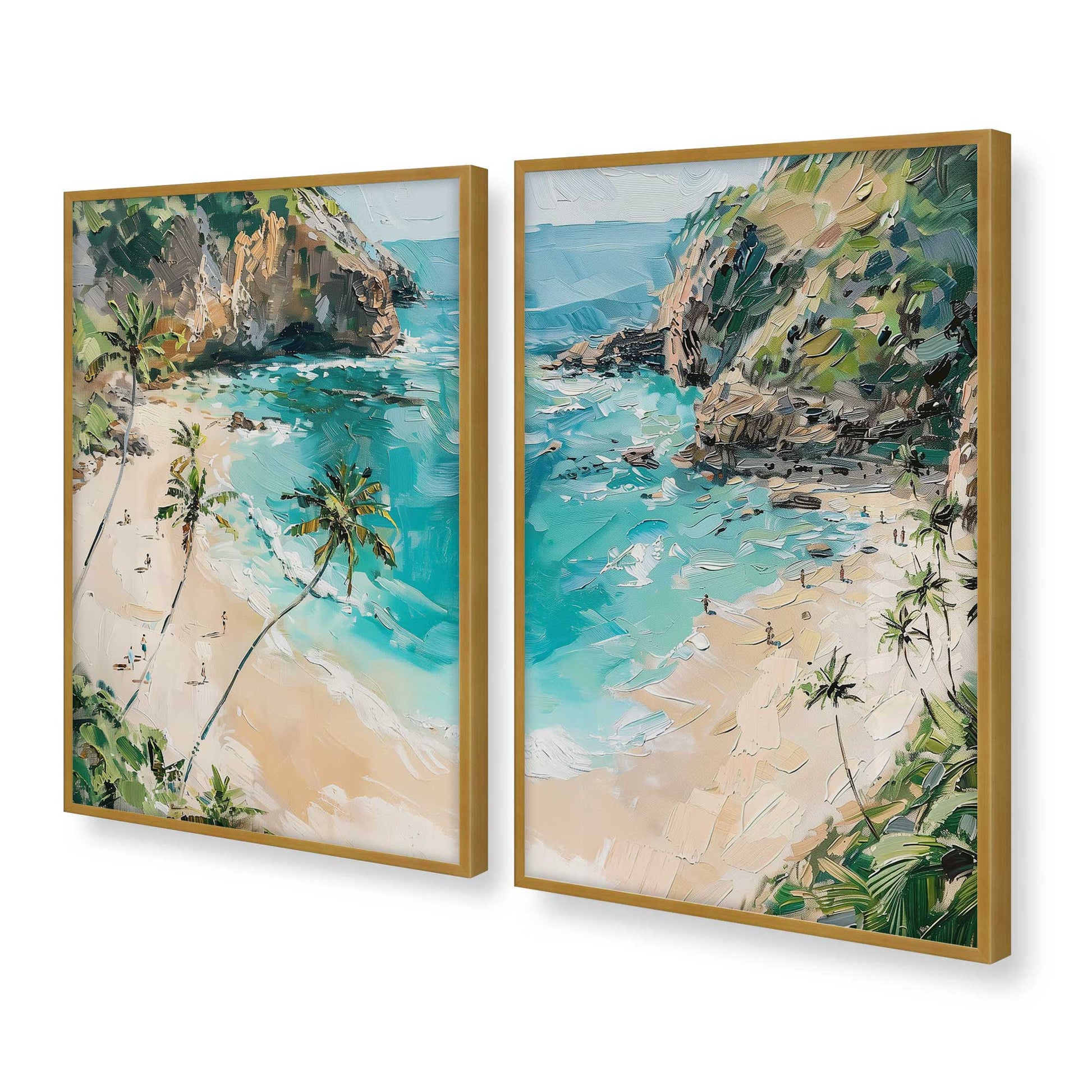 [Color:Polished Gold], Picture of art in a Polished Gold frame at an angle
