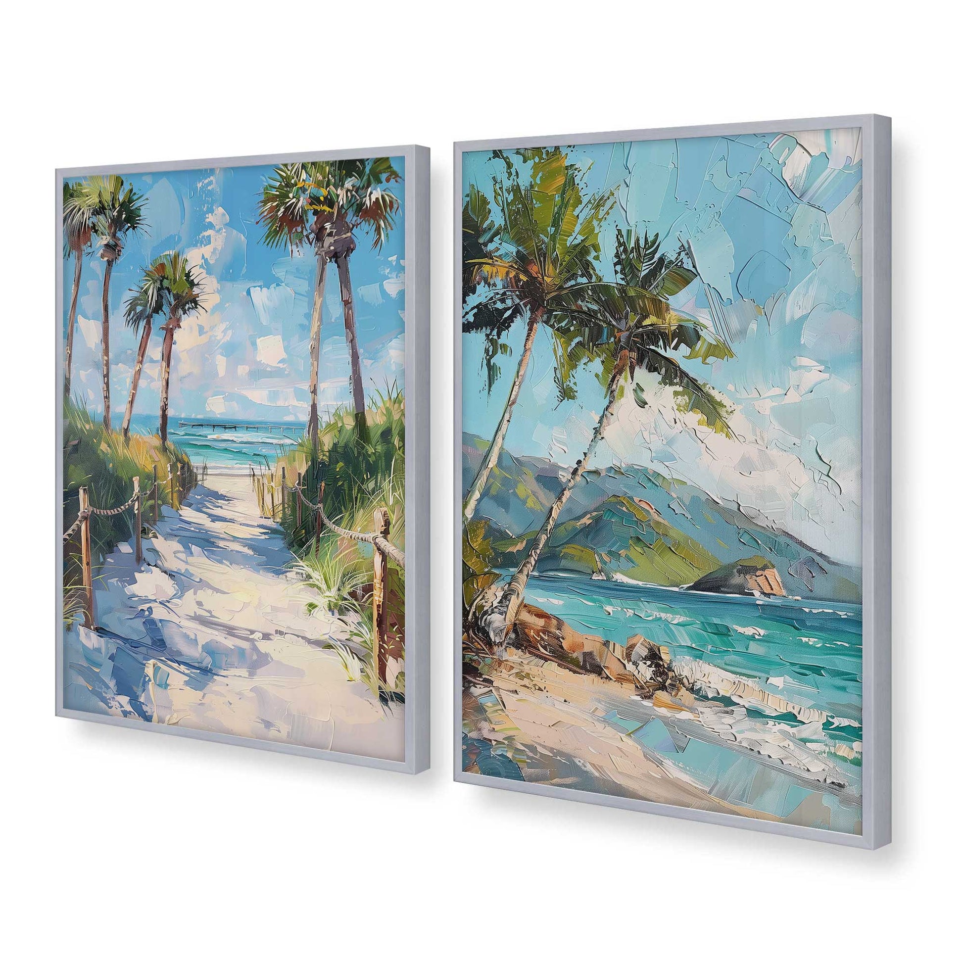 [Color:Polished Chrome], Picture of art in a Polished Chrome frame at an angle