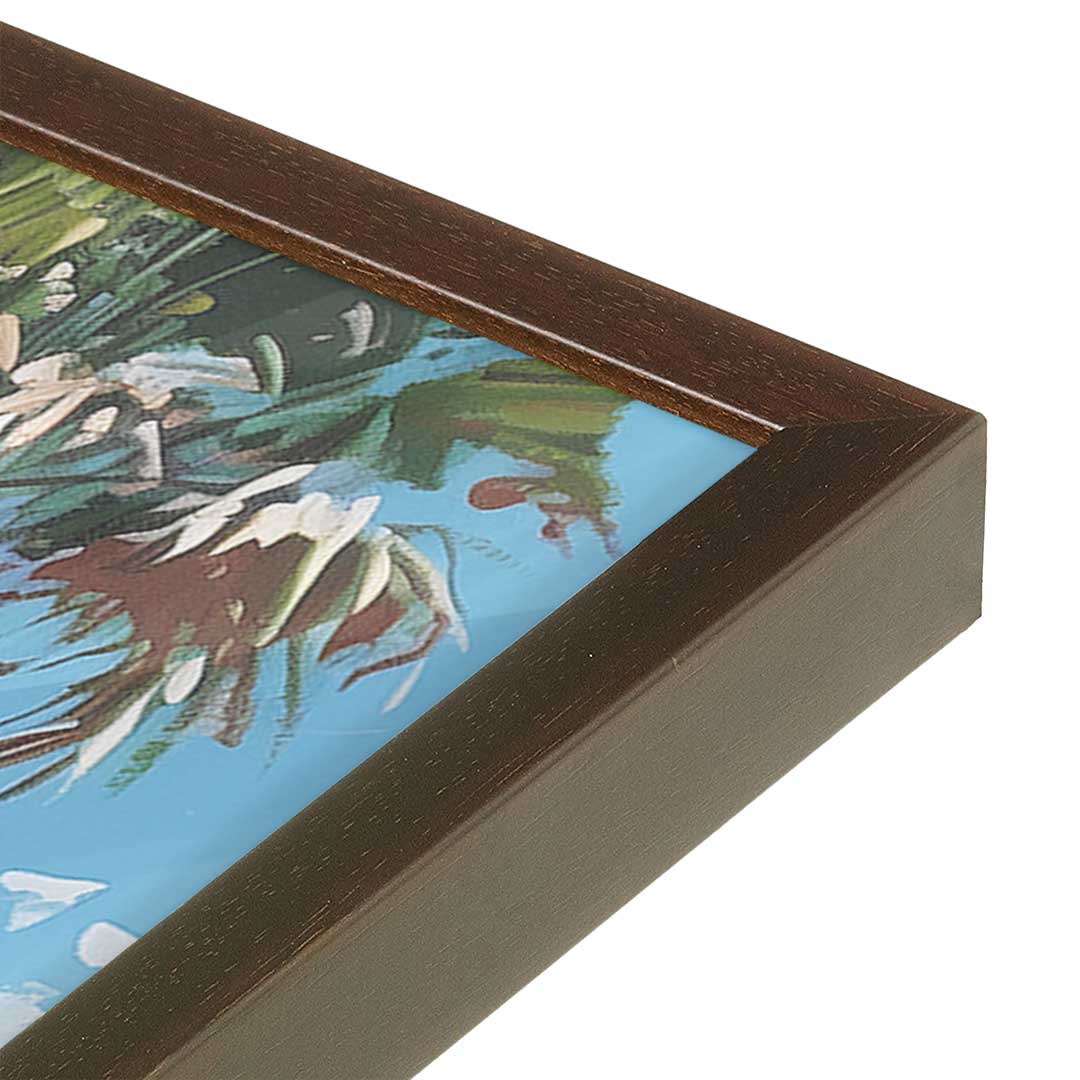 [Color:Belvinder Brown], Picture of art in a Belvinder Brown frame of the corner