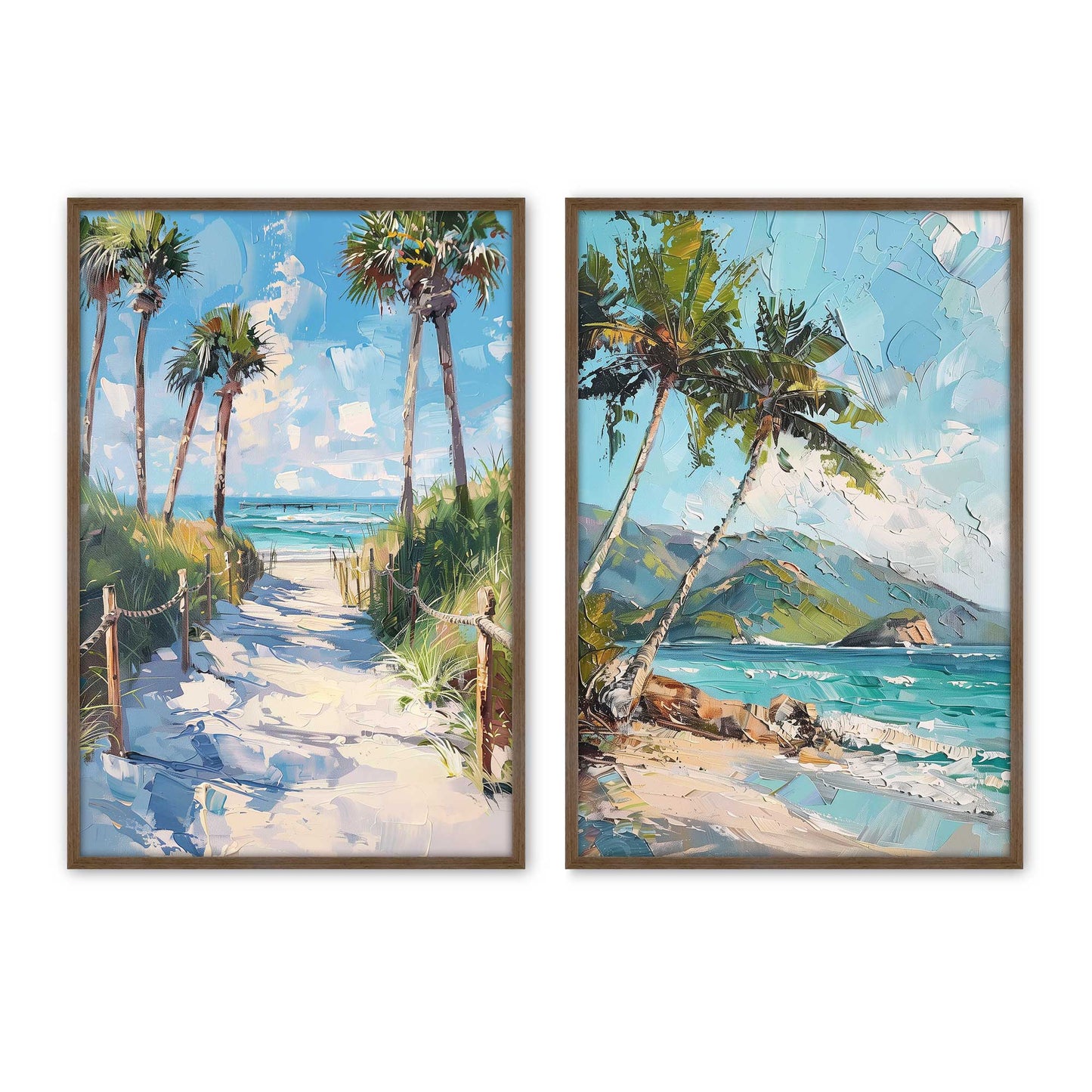 [Color:Walnut], Picture of art in a Walnut frame