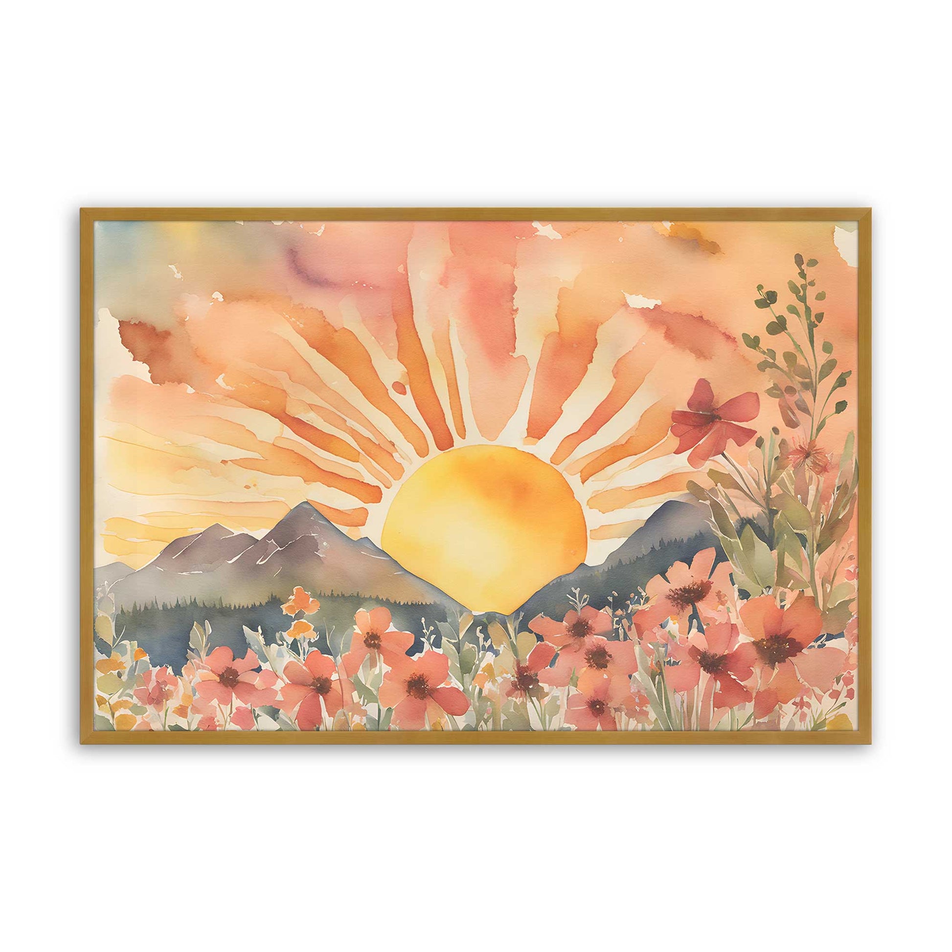 [Color:Polished Gold], Picture of art in a Polished Gold frame