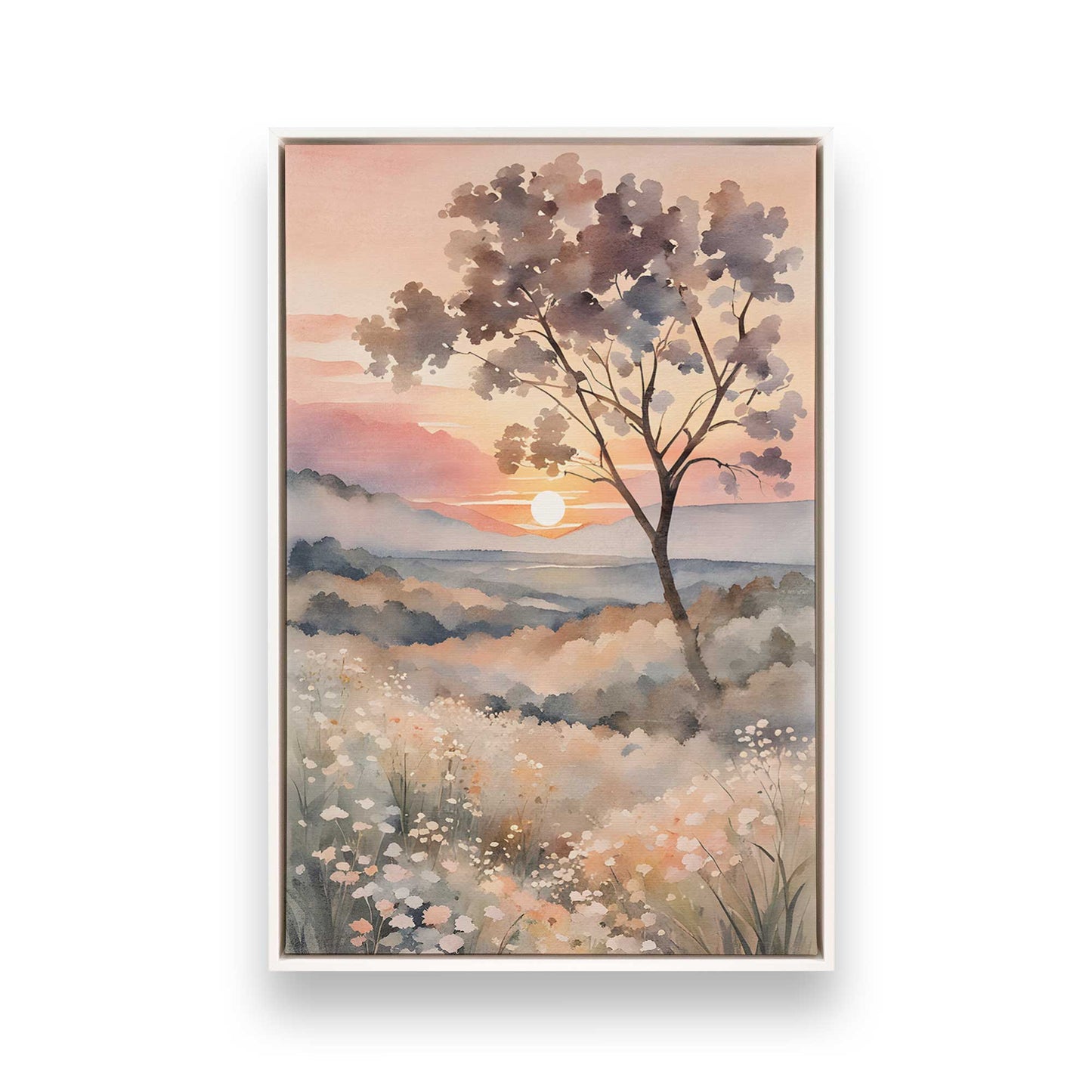 Dreamy Pastel Landscape Canvas Print, Set of 3
